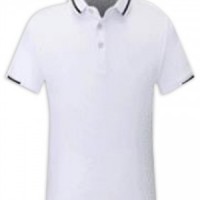 SKP026 Manufacturing short-sleeved POLO shirt Fashion design color collar POLO shirt POLO shirt center side view